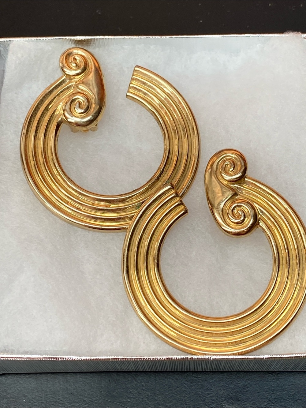 1990s Park Lane Greek Column Earrings - Clip On